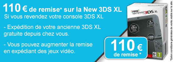 Échangez votre 3DS XL d'occasion contre une New 3DS XL