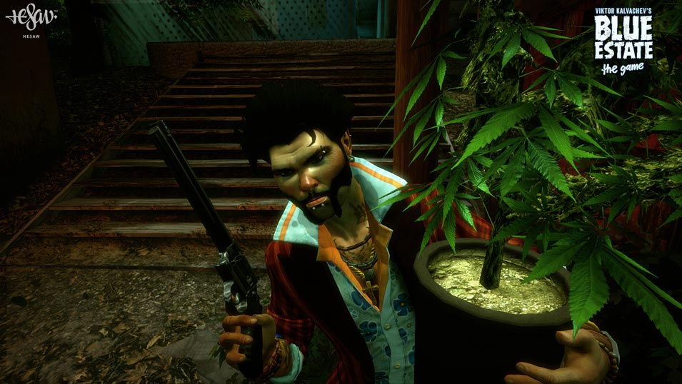 Blue Estate, le rail-shooter biclassé comics.