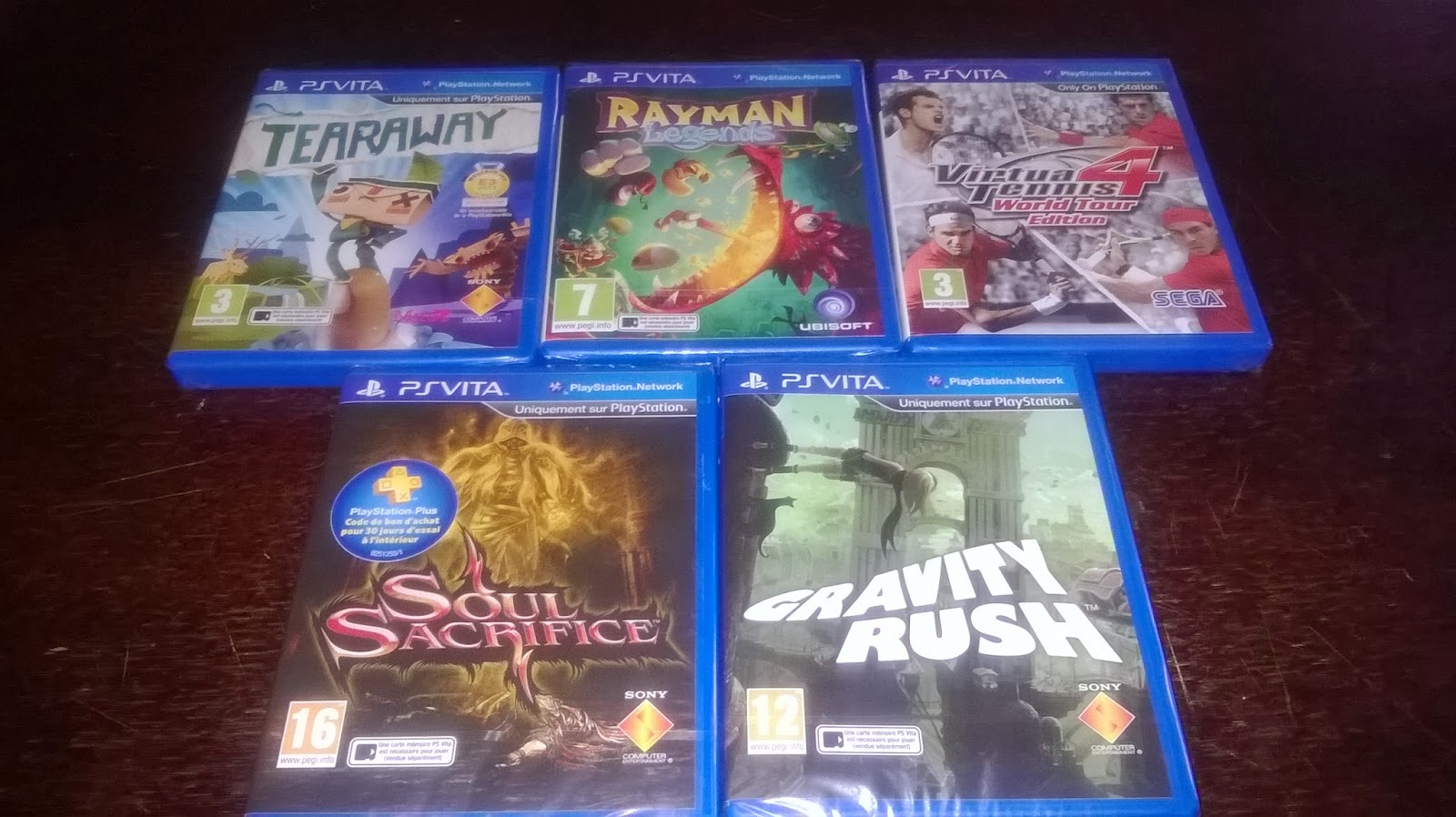 Petit arrivage de jeux PS Vita