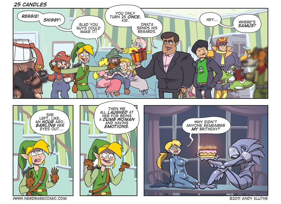 Meme Link a oublié l'anniversaire de Samus...