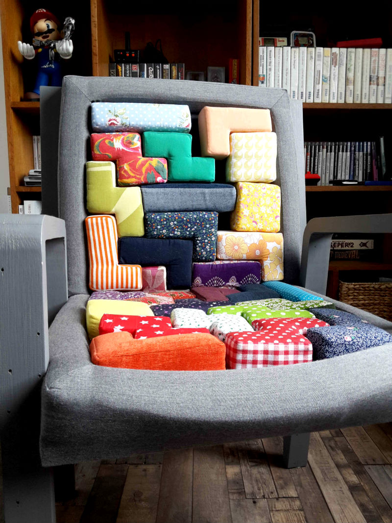 Un siège Tetris home-made