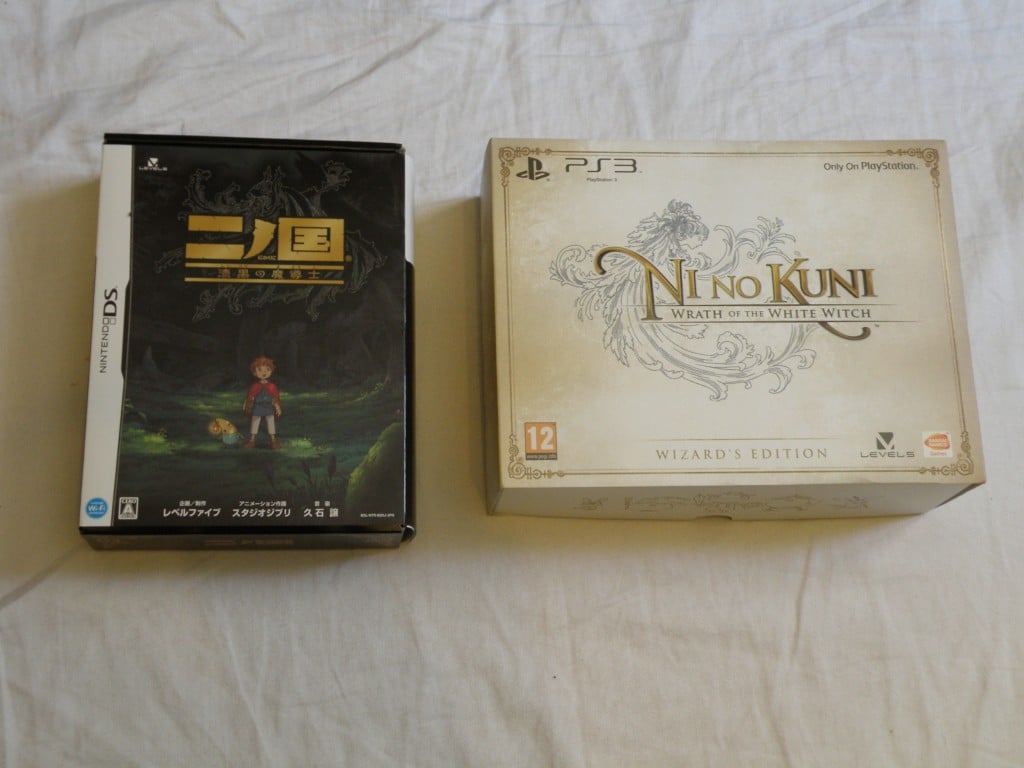 Ninokuni Collector PS3 VS Ninokuni DS (photos comparatives du Grimoire)
