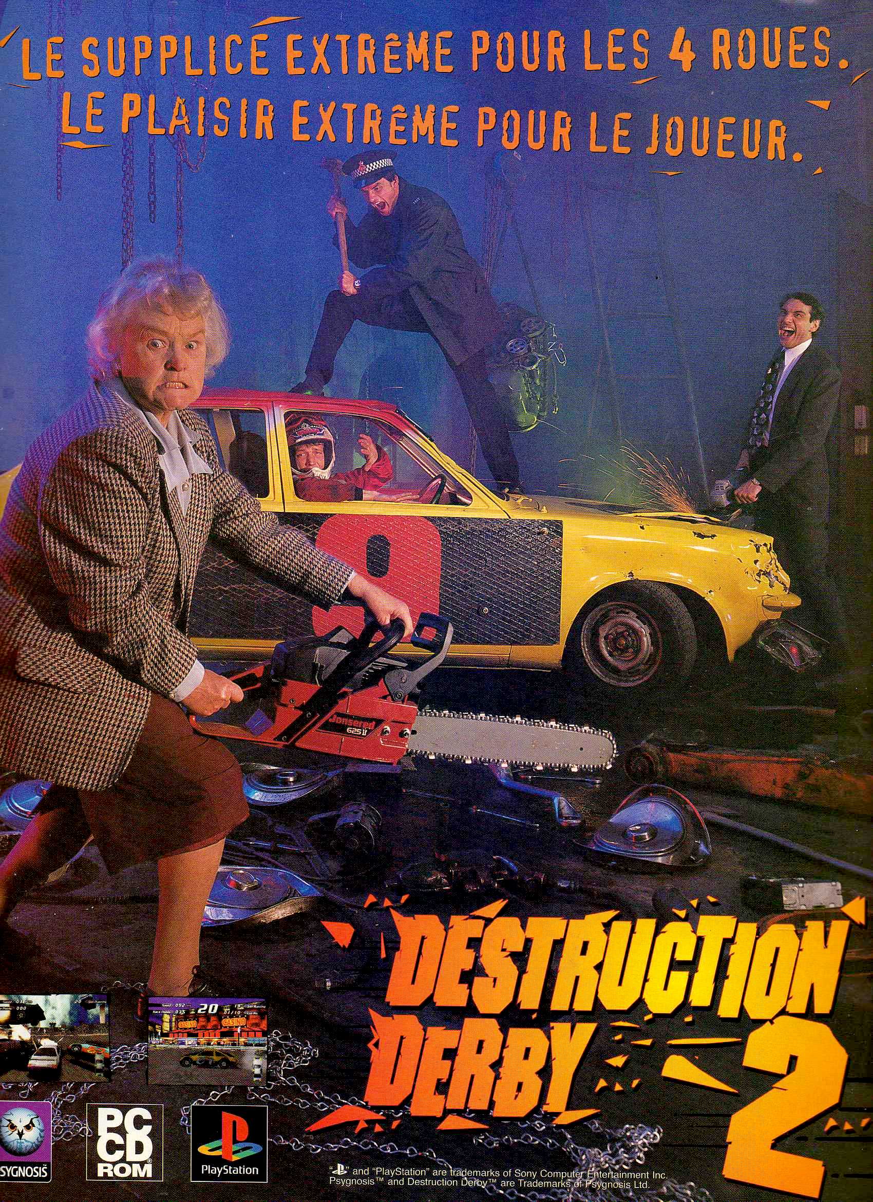 "Le Plaisir Extreme Pour Le Joueur" Destruction Derby 2