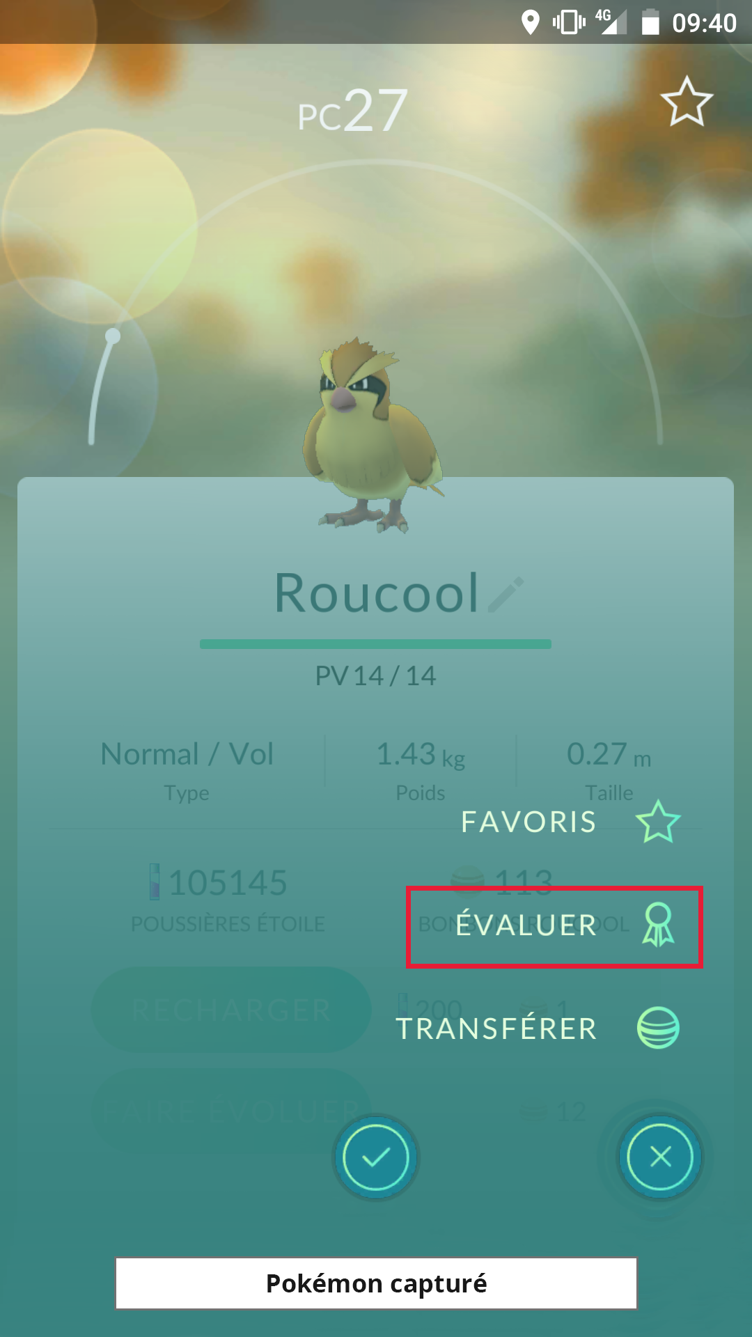 L'évaluation des Pokémons est enfin disponible !