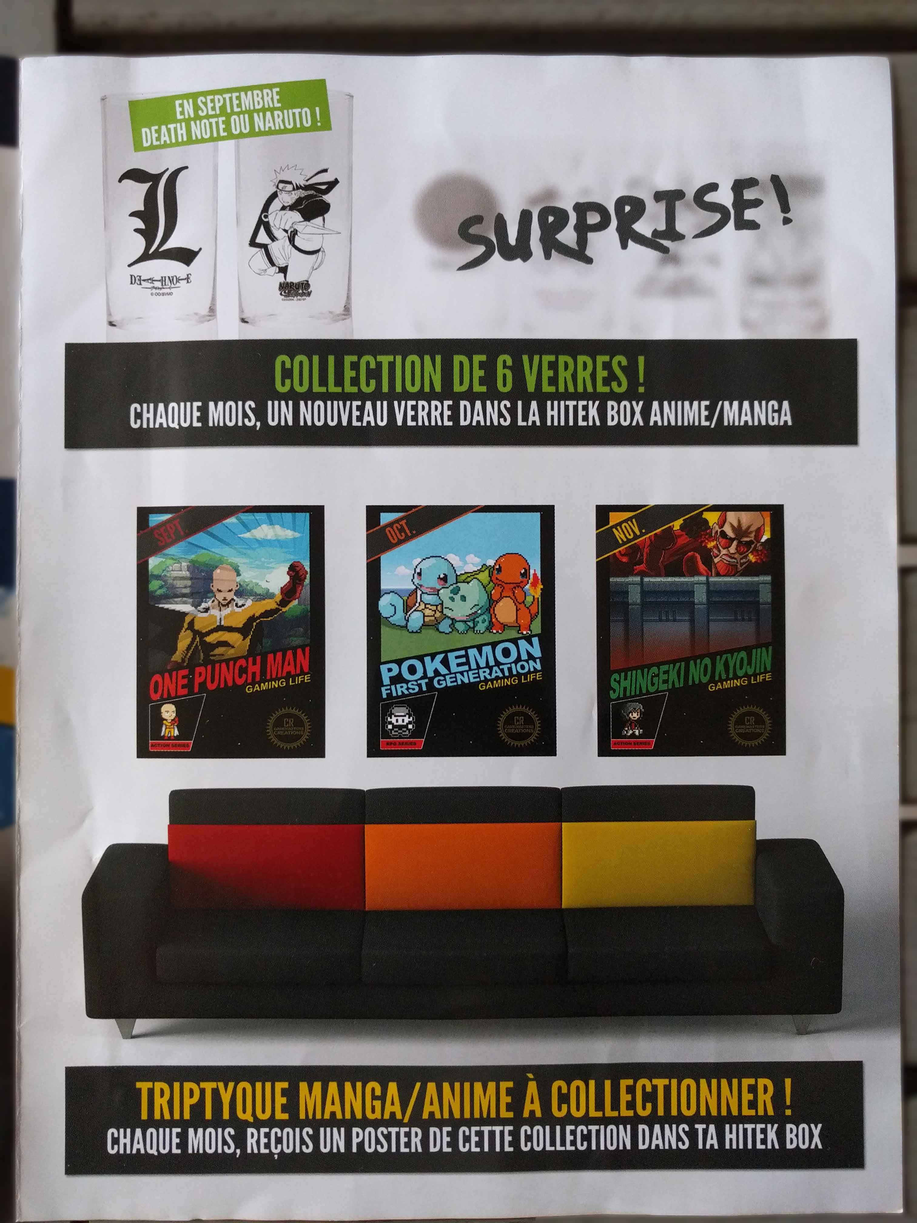 #1 Hitek Box « Manga / Anime » - Septembre 2016