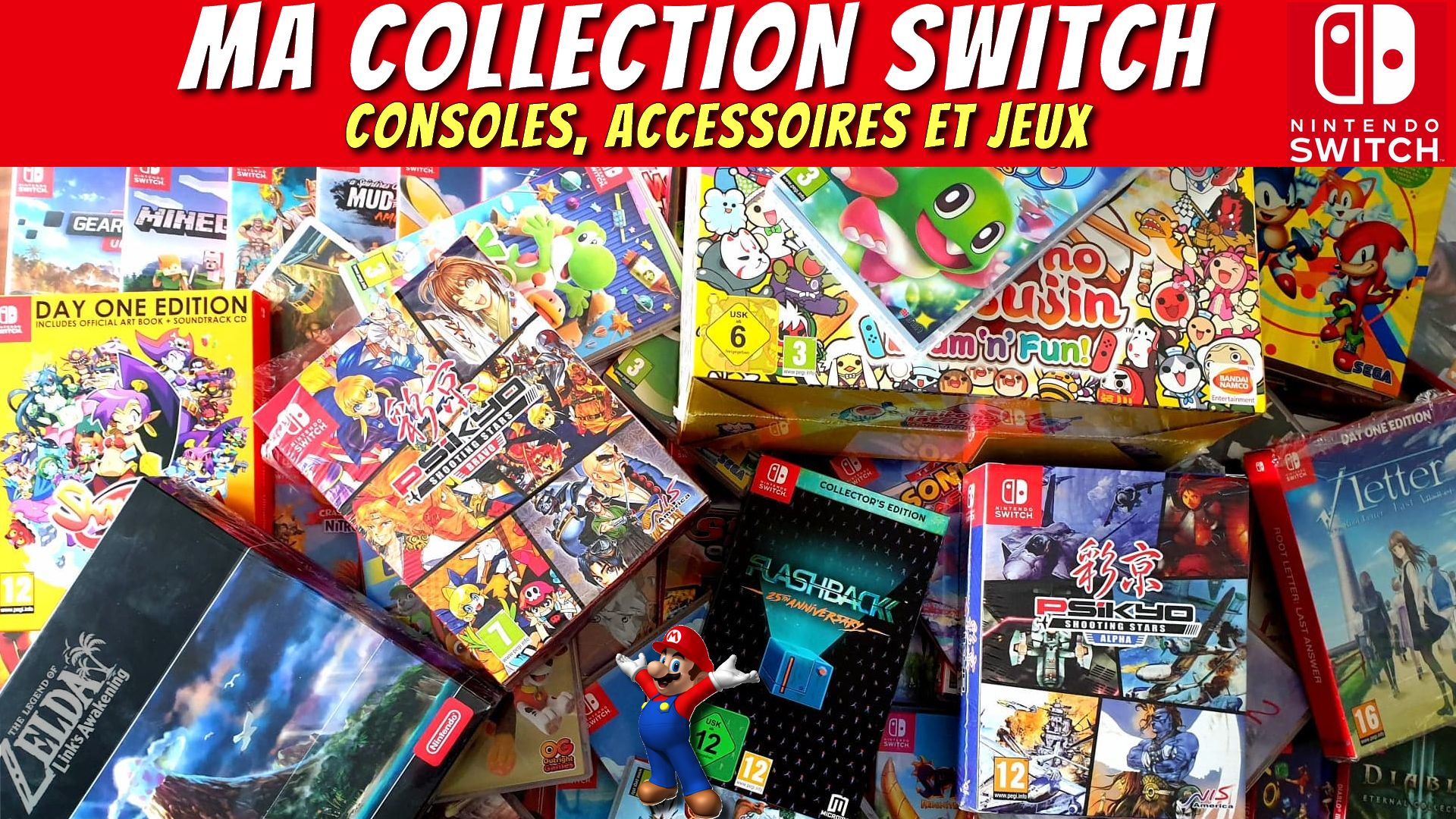 Quels Sont Les Jeux Sur Nintendo Switch Ma collection Nintendo Switch Complète avec jeux, accessoires et