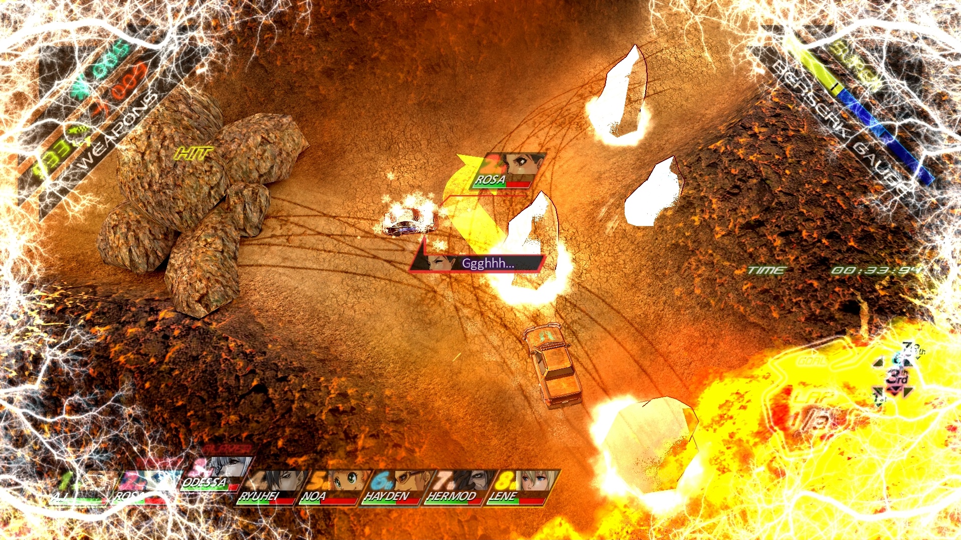 Fuel Overdose: gameplay tactique