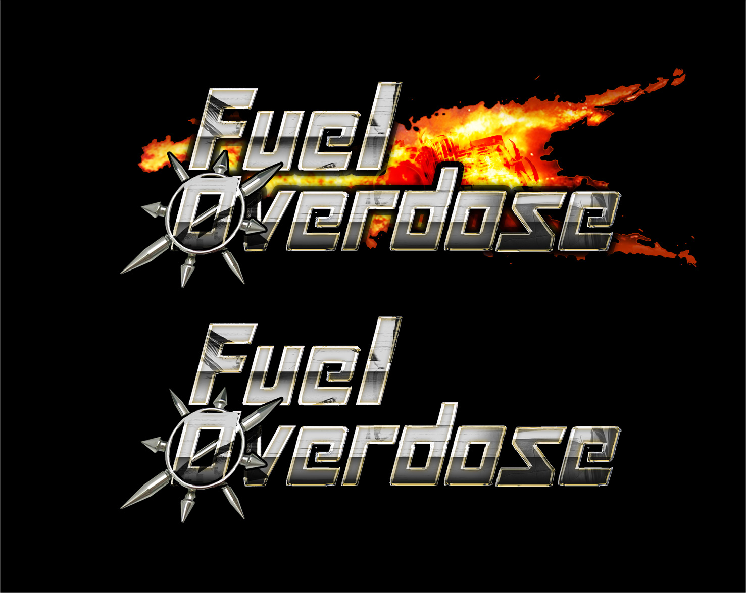 Quel jeu de baston a inspiré ce logo wip de Fuel Overdose?