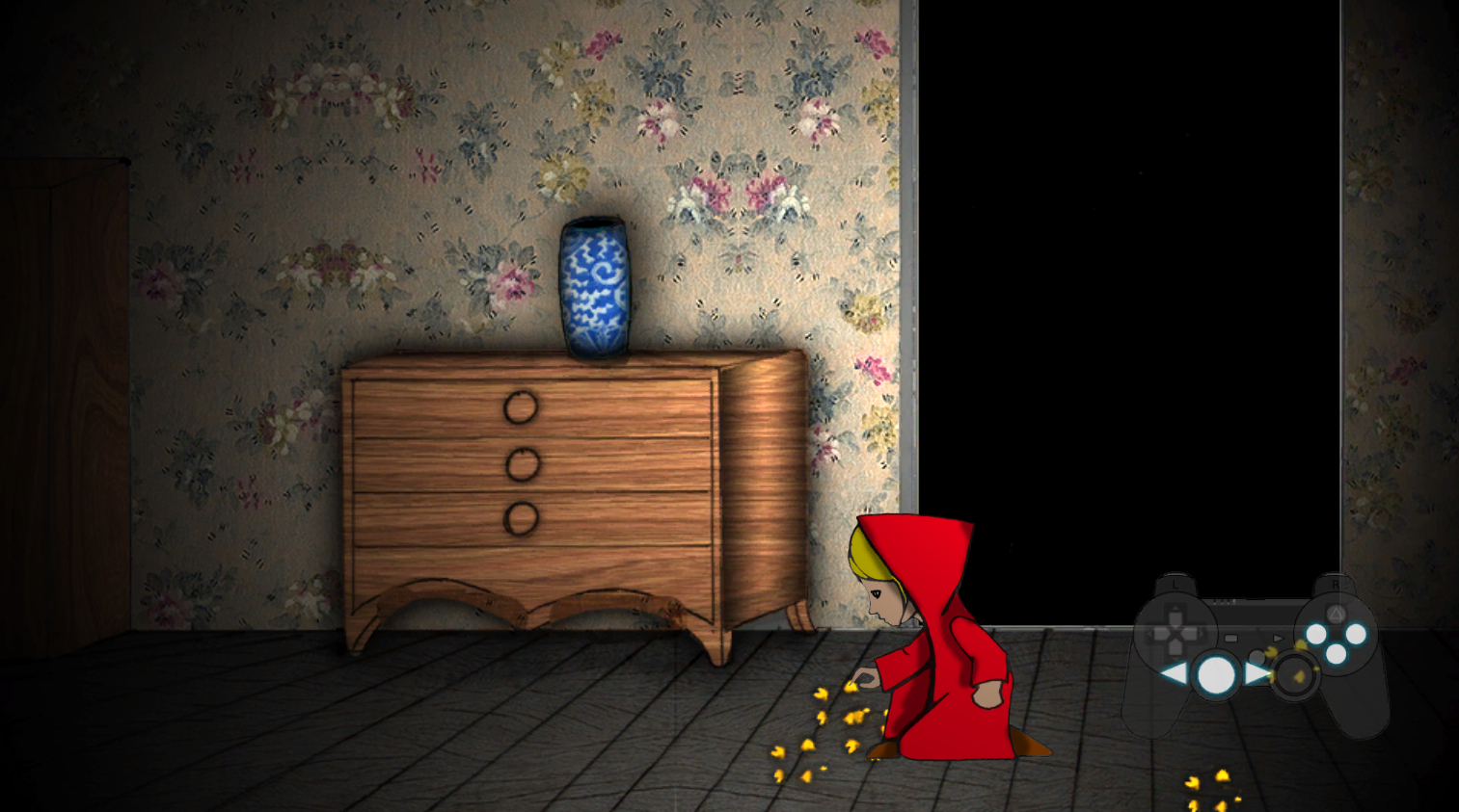 Little Red and Professor Wolf : Système de narration par parralax entre les niveaux