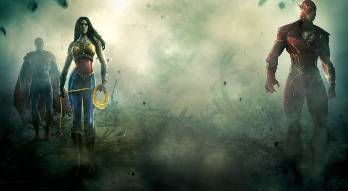 Un nouveau jeu de combat avec les héros de DC Comics! (Batman, superman, flash ...)