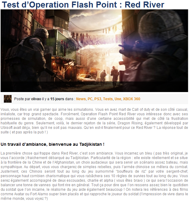 [Test] Operation Flash Point : Red River