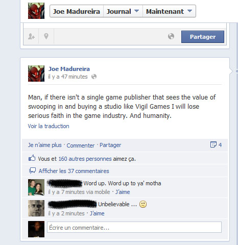 Rachat des studios de THQ : Joe Mad is about to go mad