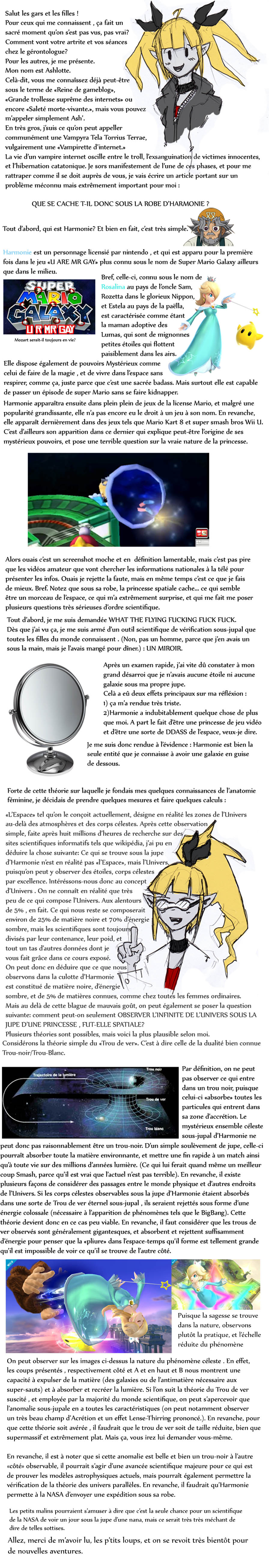 Théorie scientifique : Sous la jupe des princesses.