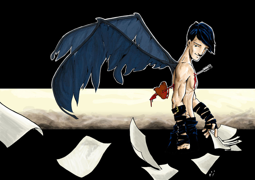 [dessin] angel in the dark.....