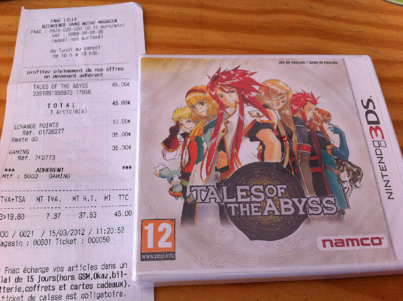 Tales of The Abyss 3DS, enfin!