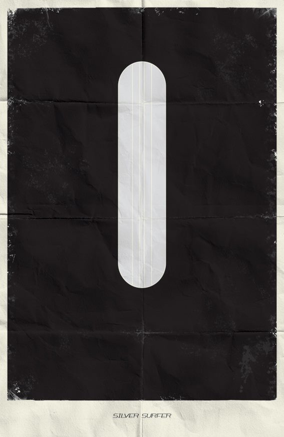 Affiches minimalistes : Marvel