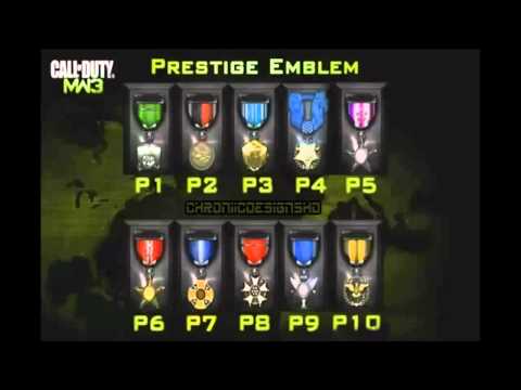 Emblèmes Prestiges Modern Warfare 3 !