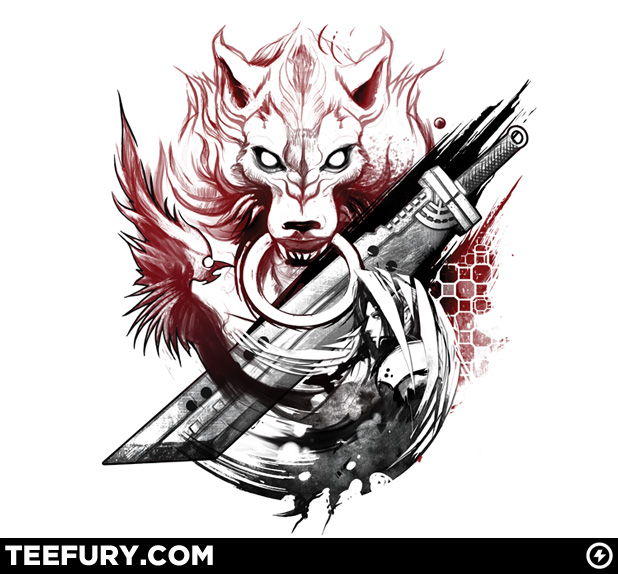 Magnifique T-shirt Final Fantasy VII sur Teefury!