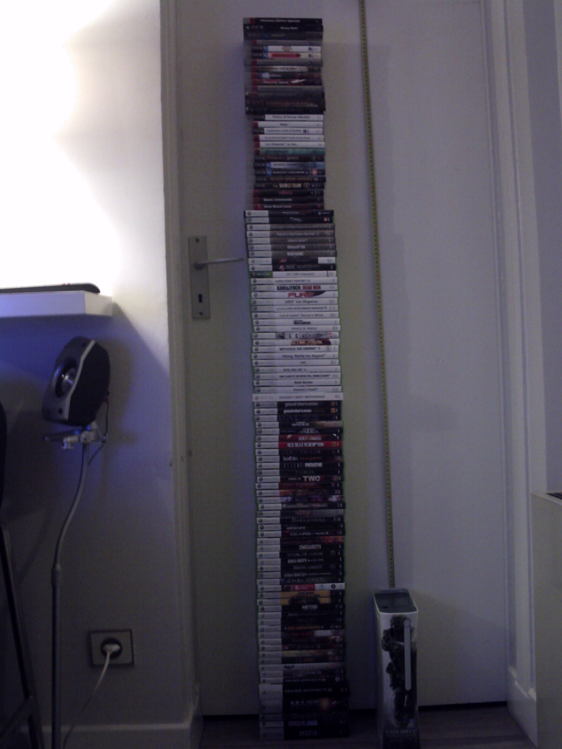 1 mètre 55 de jeux xbox 360 et ps3