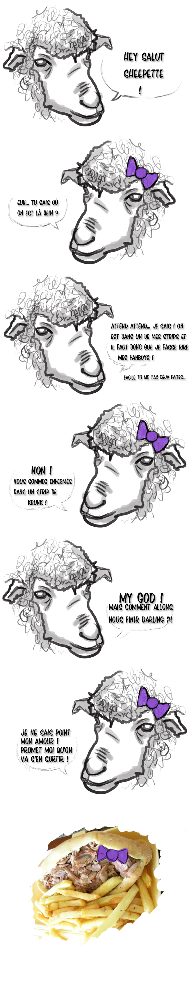 Strip #4 Une histoire de noeud violet.