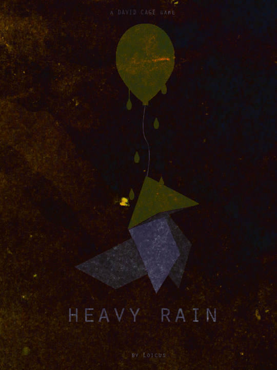 Posters Minimalistes #1: Heavy Rain