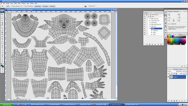 Texture, Link reprend des couleurs