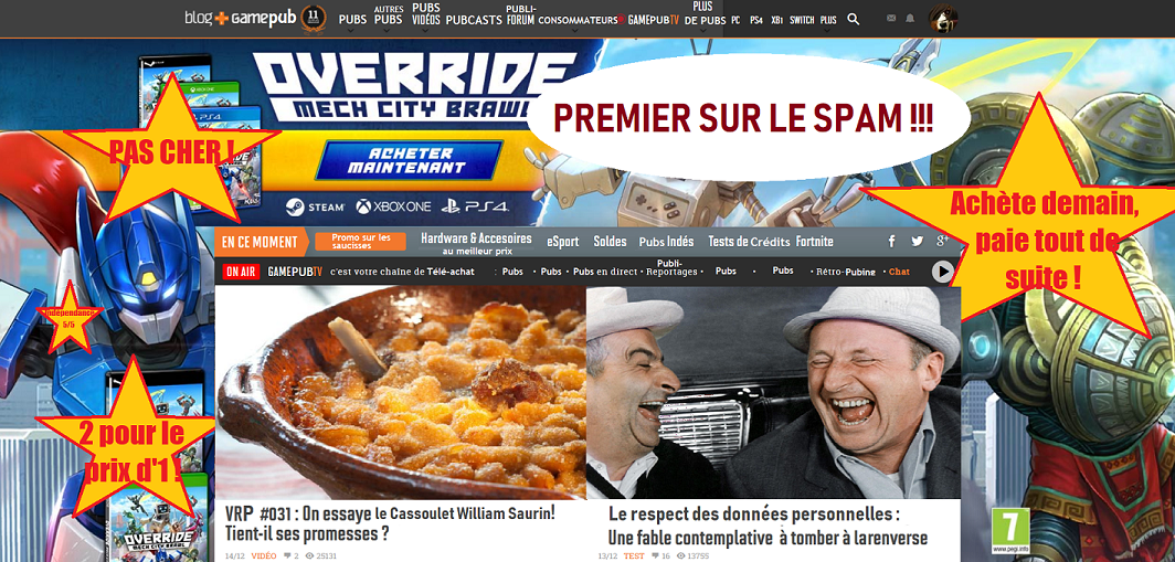 Les Publi-Krevawards du Gamer aux Mains Carrées