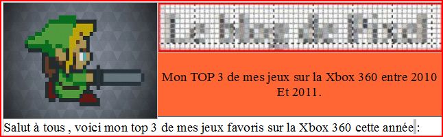 [TOP] Mon top 3 des jeux sur la xbox 360 de 2010 à 2011