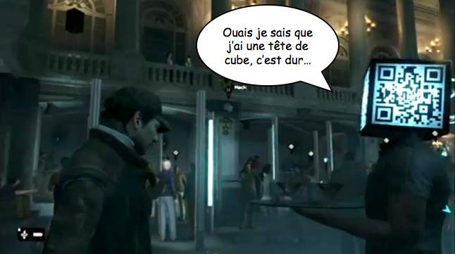 Watch Dogs la tête au QR CODE !