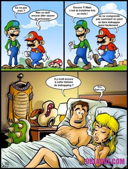 Le pauvre MARIO ce fait mené en bateaux !