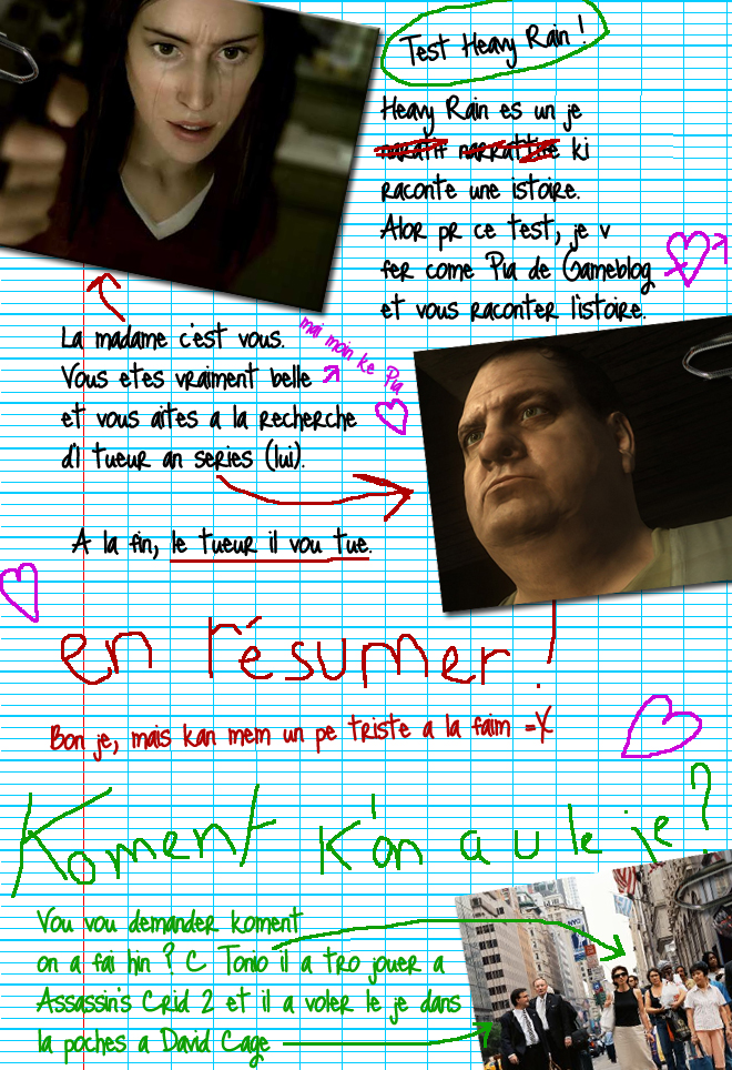 Test Heavy Rain - Eau Lourde