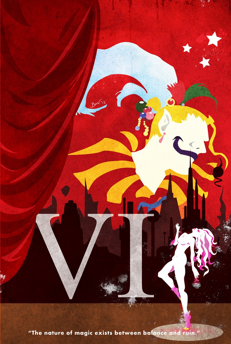 Une affiche minimaliste de FF #6