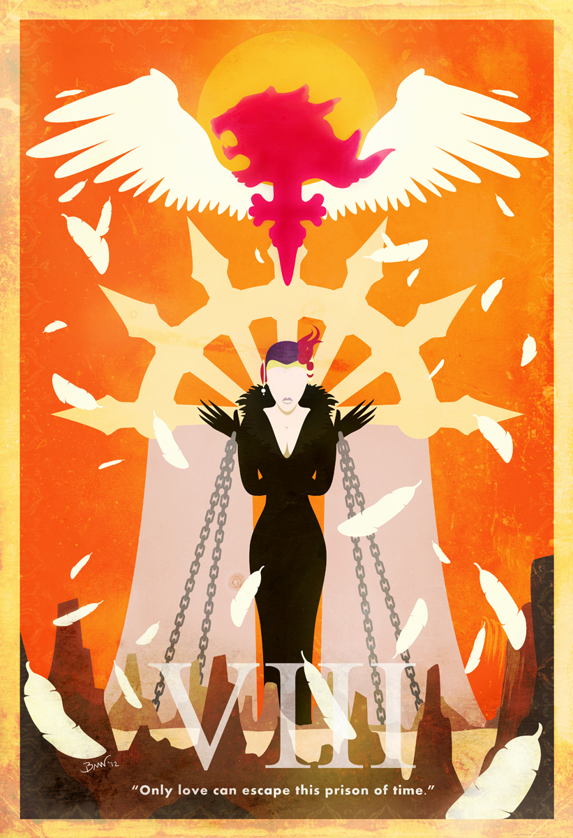 Une affiche minimaliste de FF #8