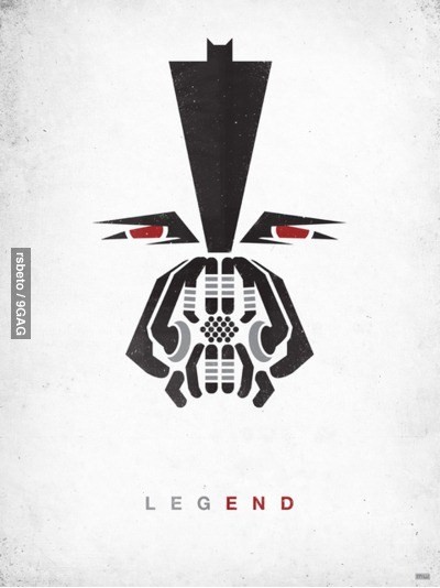 Affiche minimaliste: The Dark Night Rises