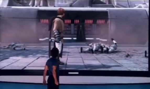 Petite vidéo de Star Wars sur Kinect