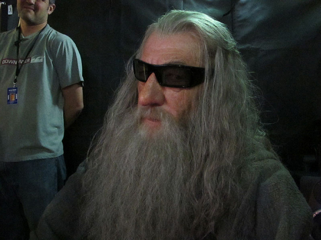 Ian McKellen en mode détente sur le tournage de The Hobbit