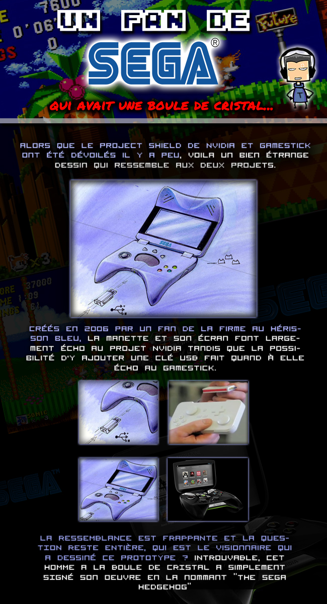 Un fan de SEGA invente le Gamestick et le Project Shield en 2006
