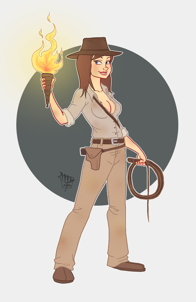 Les héros de cinéma en fille: Idiana Jane