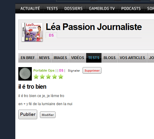 Mon 1er teste jespaire ke vou lemerai