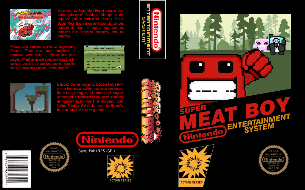 Super Meat Boy sur NES