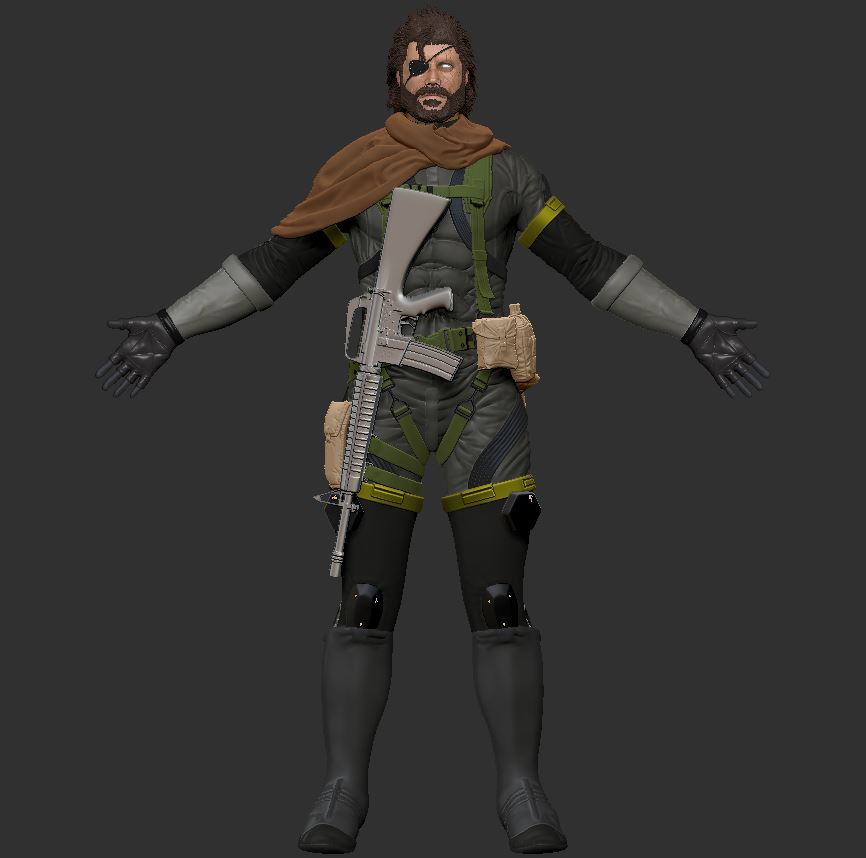 J'ai sculpter Big Boss de Metal Gear Solid 5 !