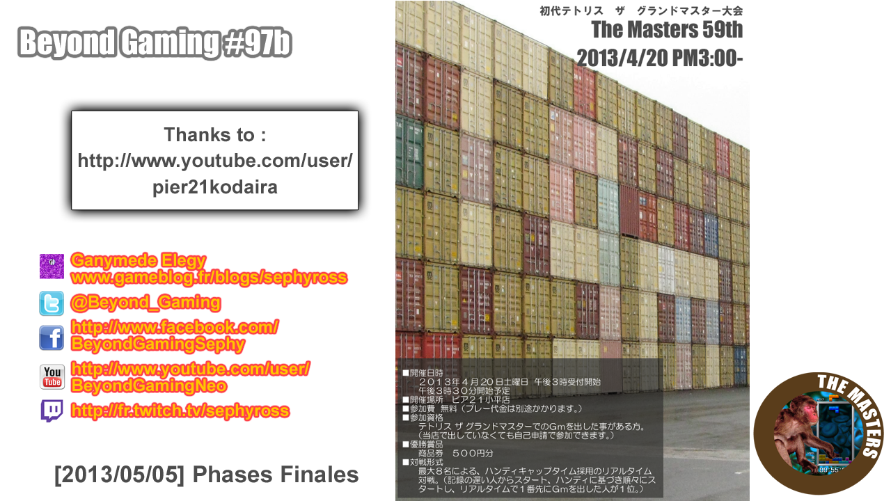 Beyond Gaming #97b Tetris TGM The Masters 59th - J'ai le tricotin