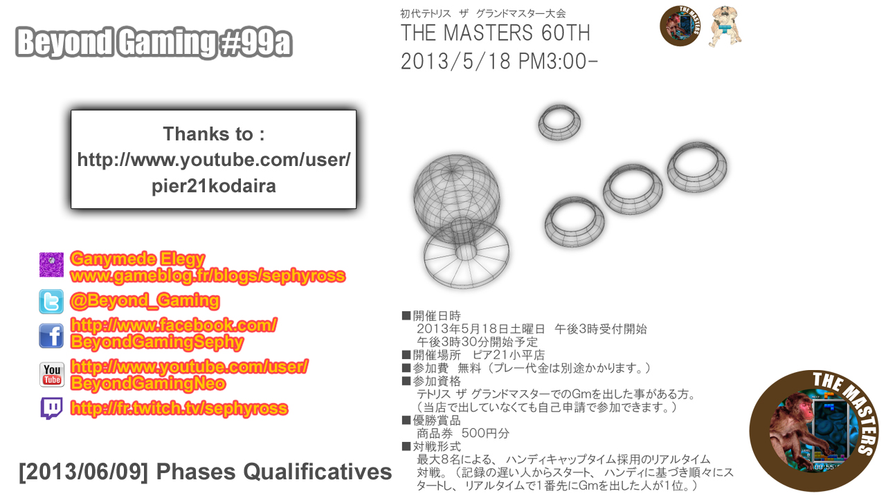 Beyond Gaming #99a Tetris TGM The Masters 60th - Une mollesse mais dans la fermeté !