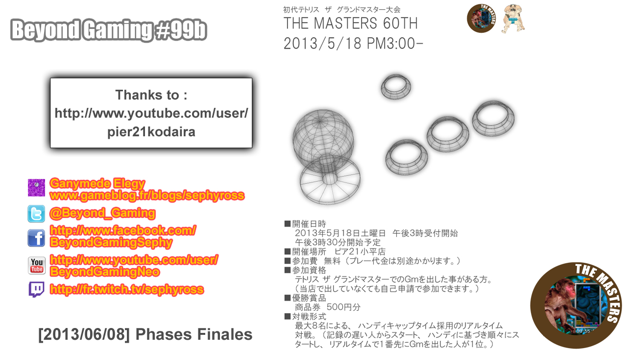Beyond Gaming #99b Tetris TGM The Masters 60th - Obligé d'avoir un trou