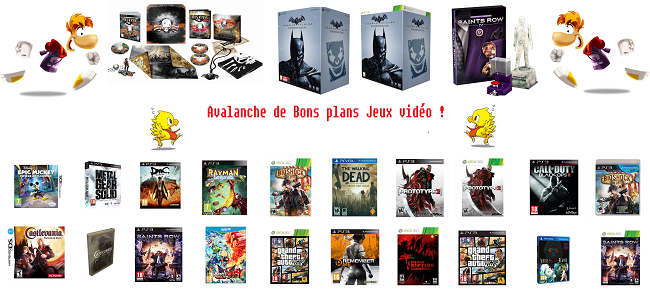 Grosse avalanche de bons plans jeux vidéo aujourd'hui