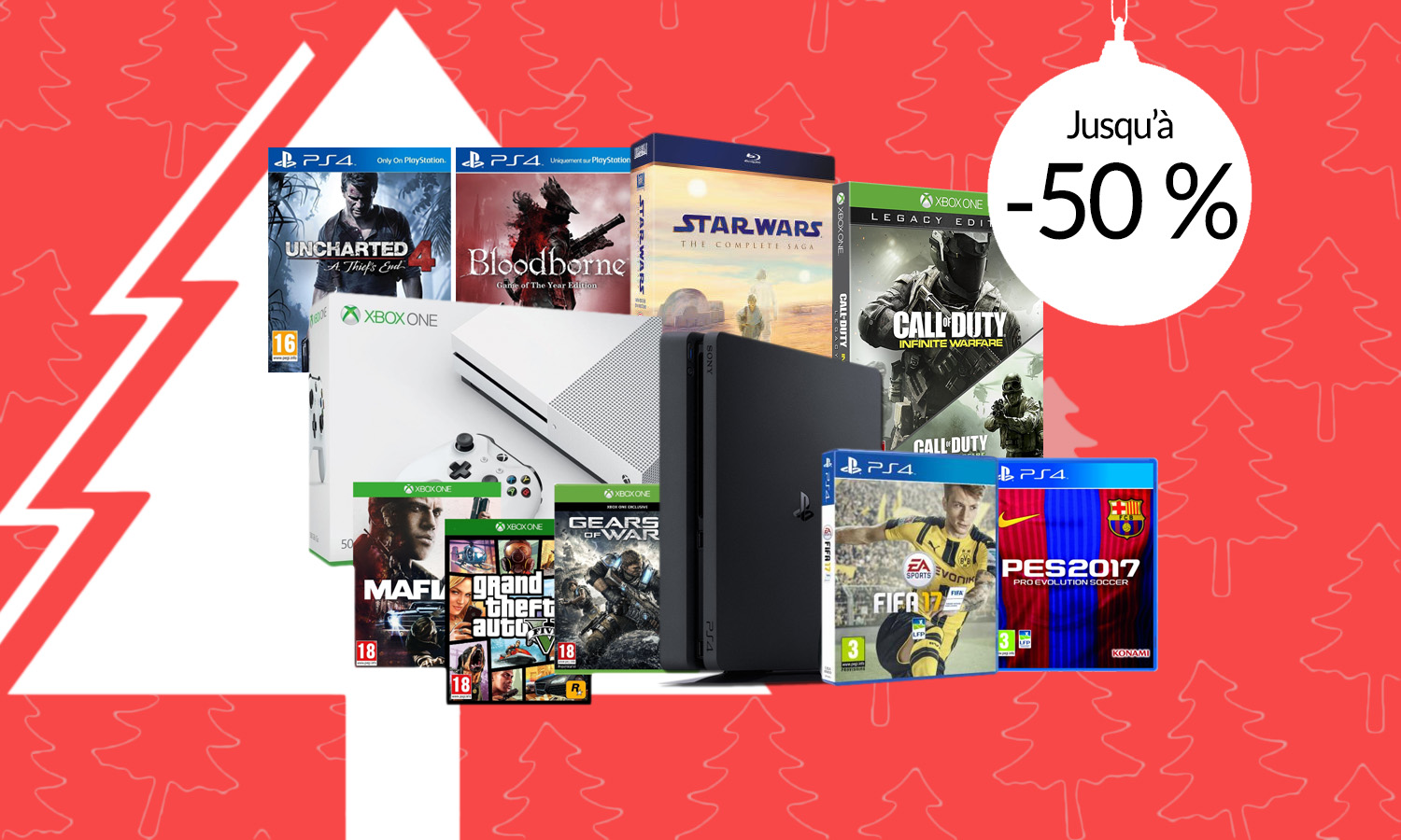 Bon plan Noël 2016 :  les derniers jeux et consoles en promo