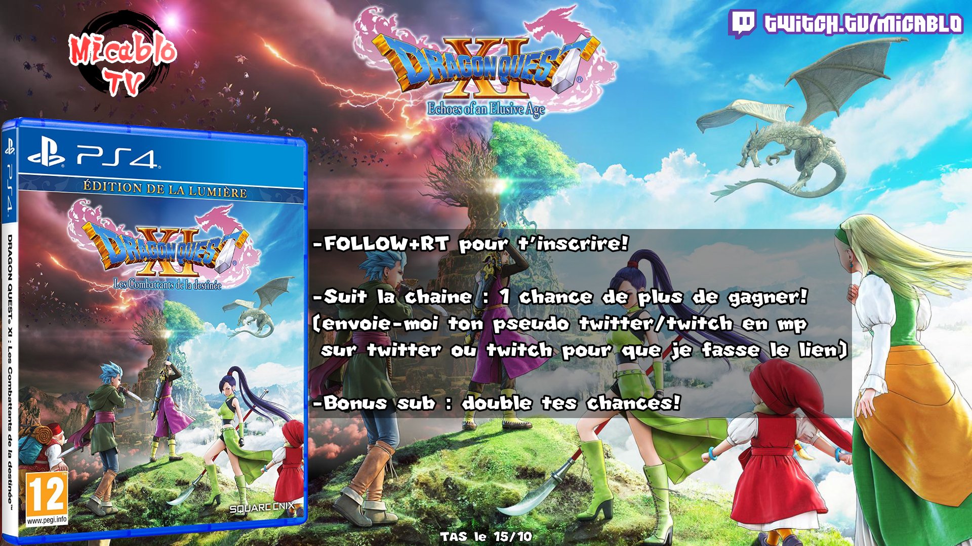 [Concours] Gagnez Dragon Quest XI sur PS4!