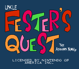 NES : Fester Quest de Sunsoft (1989)