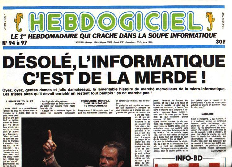 Désolé, les PC c'est de la merde !