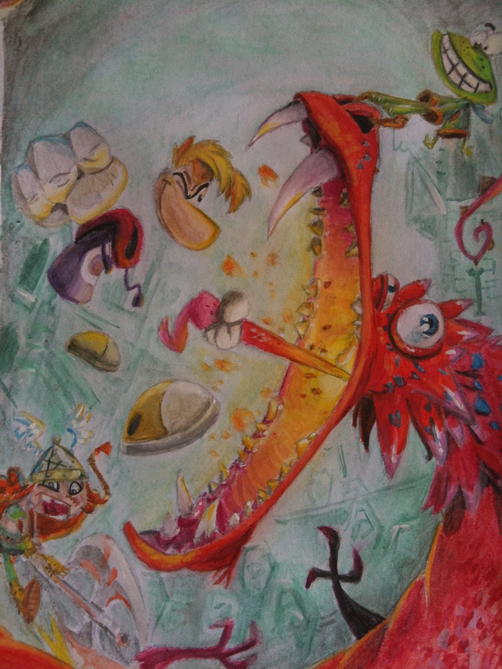 Rayman Legends aquarelles